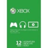 Live Card Xbox - 12 Meses De Uso 52m-00341 Gold Card